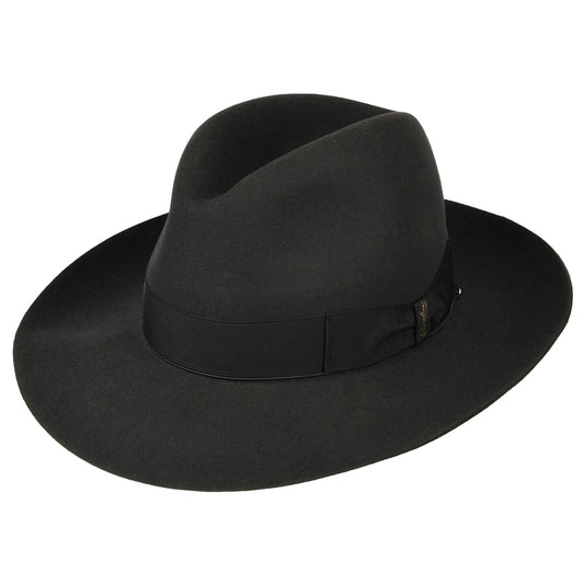 Chapeau Fedora en Fourrure Feutrée Avalon gris BORSALINO