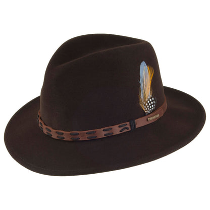 Chapeau Fedora Safari VitaFelt marron STETSON