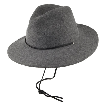 Chapeau Australien Field gris chiné BRIXTON