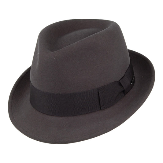 Chapeau Trilby en Laine et Cachemire Player anthracite STETSON