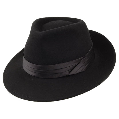 Chapeau Fedora en Laine Feutrée Goodman noir BRIXTON