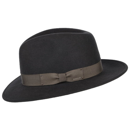 Chapeau Fedora en Laine Feutrée Déformable Hydrofuge Curtis gris BAILEY