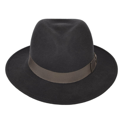 Chapeau Fedora en Laine Feutrée Déformable Hydrofuge Curtis gris BAILEY