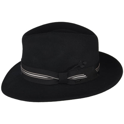 Chapeau Fedora en LiteFelt Marack noir BAILEY