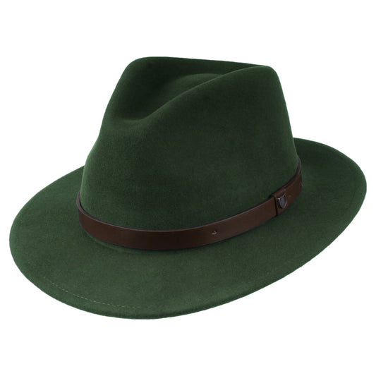 Chapeau Fedora en Laine Feutrée Messer mousse BRIXTON