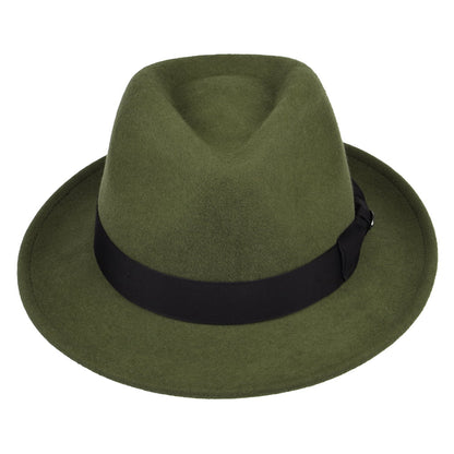 Chapeau Trilby en Laine Feutrée Maglor forêt BAILEY