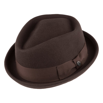 Chapeau Pork Pie Déformable Diamond Crown marron JAXON & JAMES