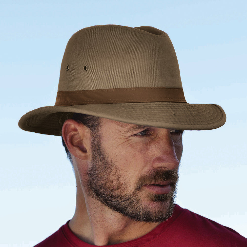 Chapeau Safari en Coton Hydrofuge écorce DORFMAN PACIFIC