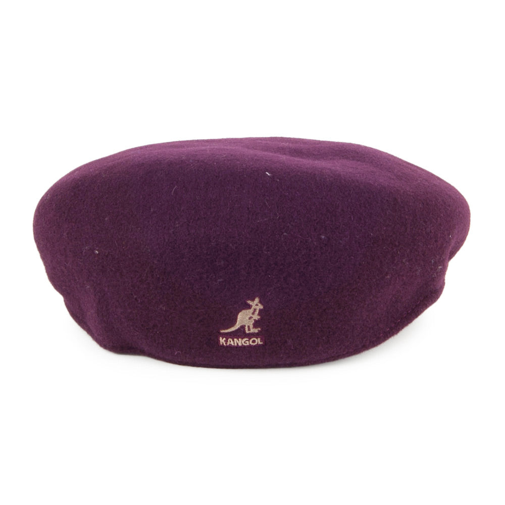 Casquette Plate en Laine 504 vin KANGOL
