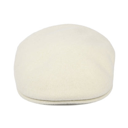 Casquette Plate en Laine 504 blanc hiver KANGOL