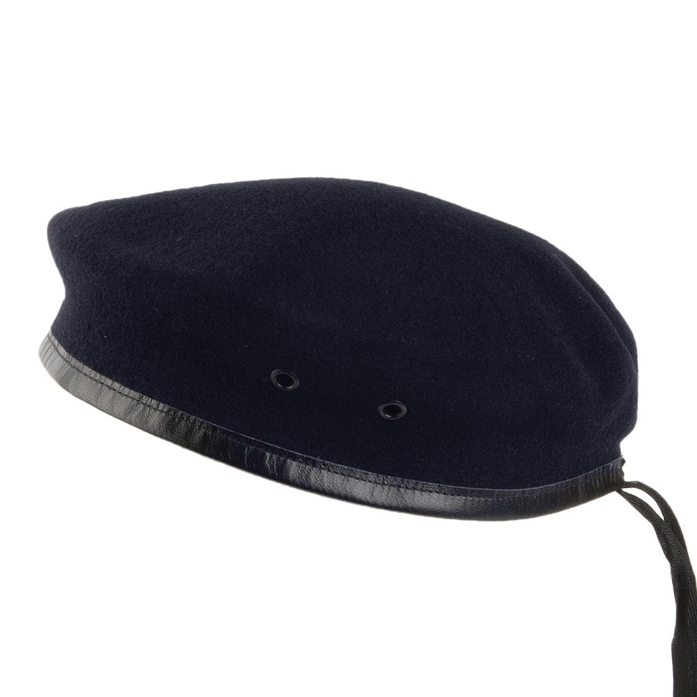 Béret Militaire Français en Laine Mérinos bleu marine HÉRITAGE PAR LAULHÈRE