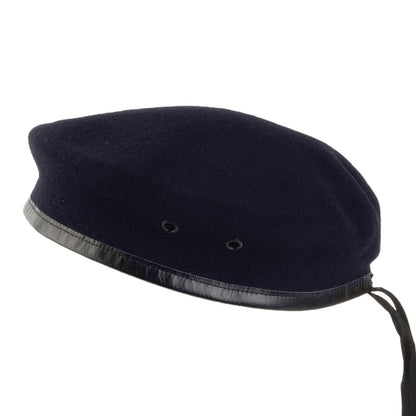 Béret Militaire Français en Laine Mérinos bleu marine HÉRITAGE PAR LAULHÈRE