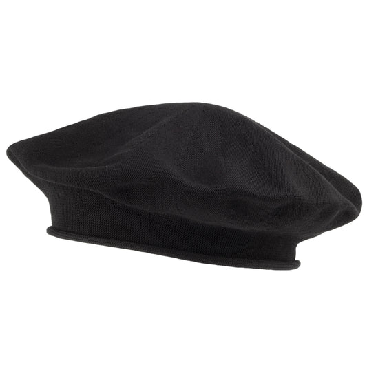 Béret en Coton 29cm de Diamètre noir PARKHURST