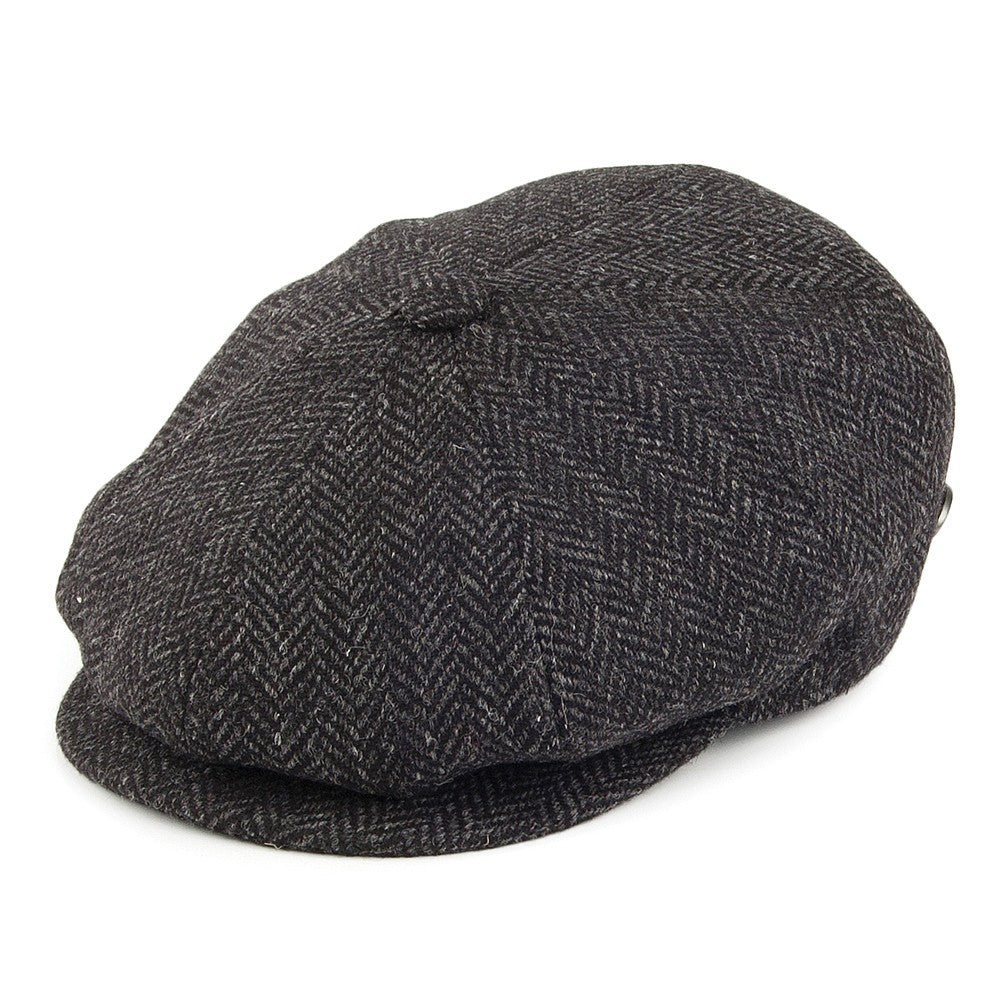 Casquette Gavroche en Laine à Chevrons Galvin noir BAILEY