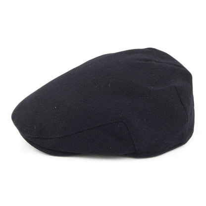 Casquette Plate en Melton bleu marine FAILSWORTH