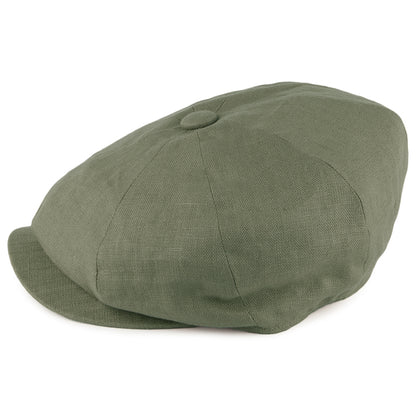Casquette Gavroche en Lin Alfie khaki FAILSWORTH