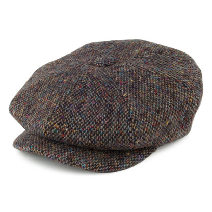 Casquette Gavroche en Donegal Tweed Chiné multicolore CITY SPORT