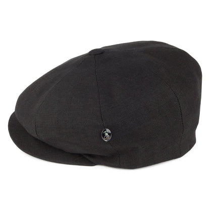 Casquette Gavroche en Lin noir CITY SPORT