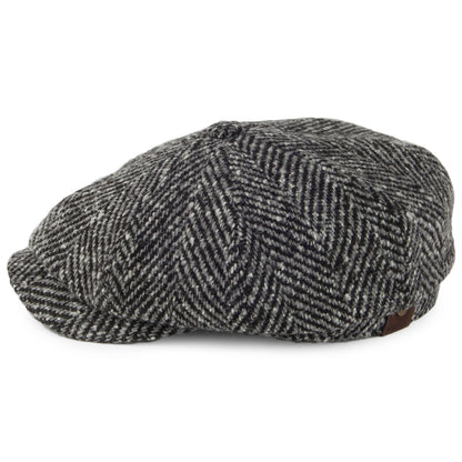 Casquette Gavroche en Laine Hatteras noir-gris STETSON