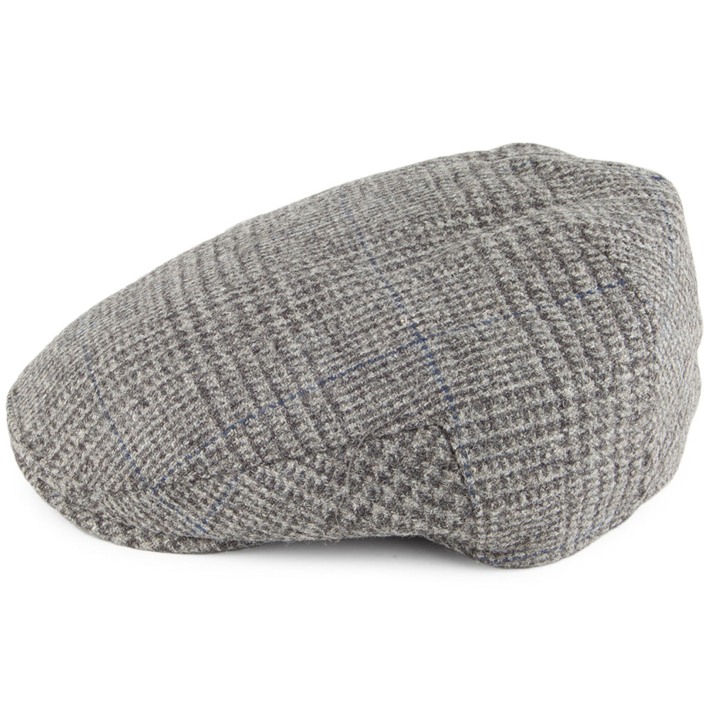 Casquette Plate en Tweed Balmoral Country gris CHRISTYS