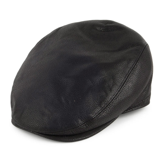 Casquette Plate en Cuir Deep Fit noir CITY SPORT