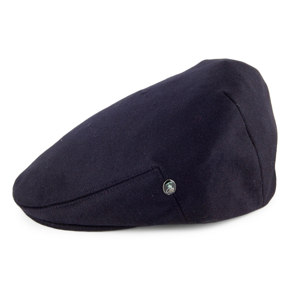 Casquette Plate en Pur Cachemire noir CITY SPORT