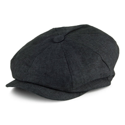 Casquette Gavroche en Lin Alfie anthracite FAILSWORTH