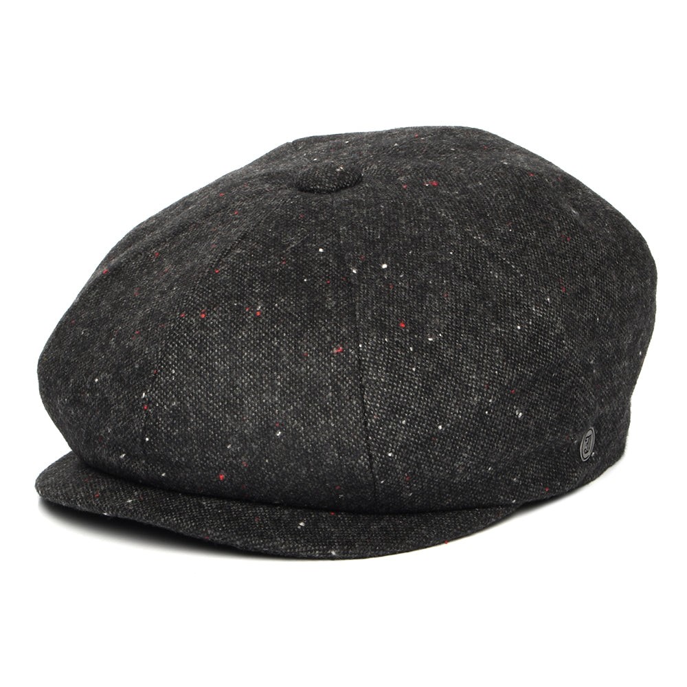 Casquette Gavroche Chinée et Mouchetée Blackheath noir-multi JAXON & JAMES