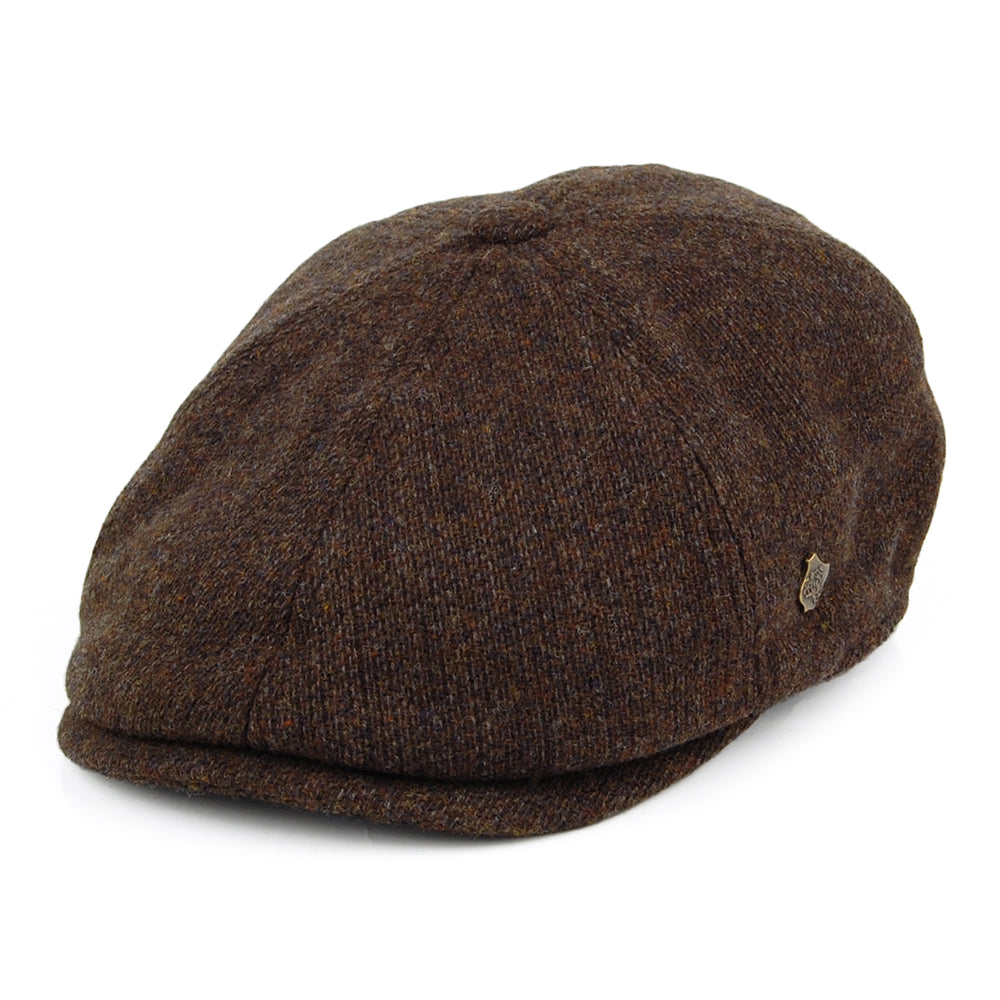 Casquette Gavroche en Laine d'Agneau Mérinos Hudson marron FAILSWORTH