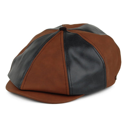 Casquette Gavroche à Pans Multiples Brood marron-noir BRIXTON