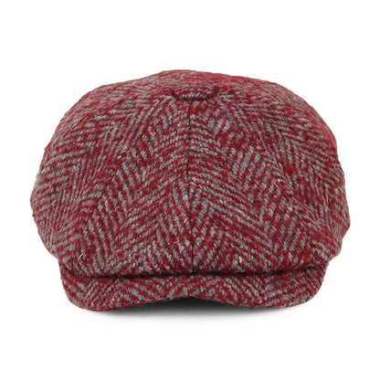 Casquette Gavroche en Laine Épaisse à Chevrons rouge-multi DENTON