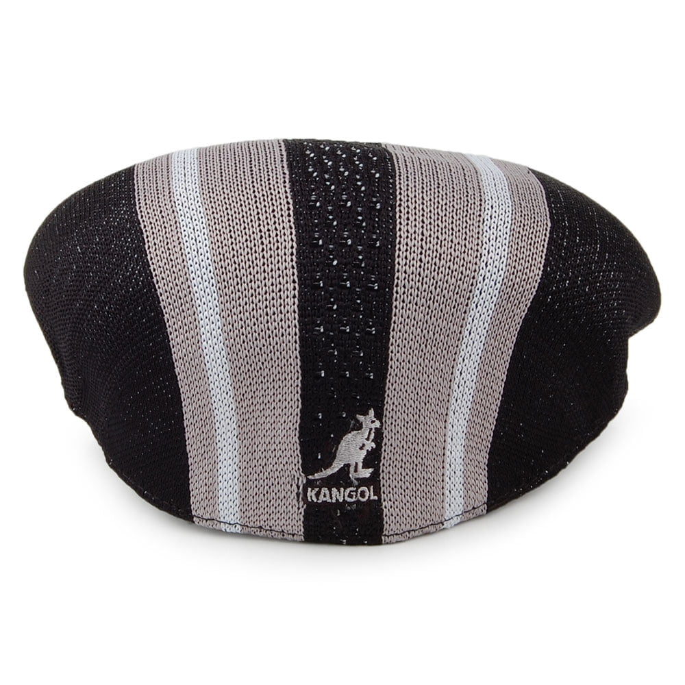 Casquette Plate Vented Stripes 504 noir KANGOL