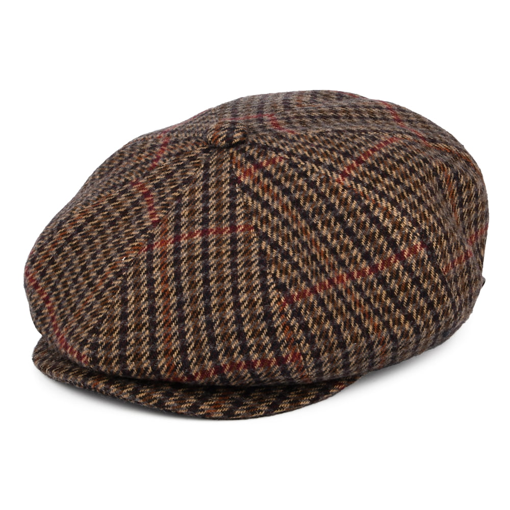 Casquette Gavroche à Carreaux Galvin noir-beige sable BAILEY