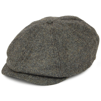 Casquette Gavroche en Tweed Brood bleu-gris BRIXTON