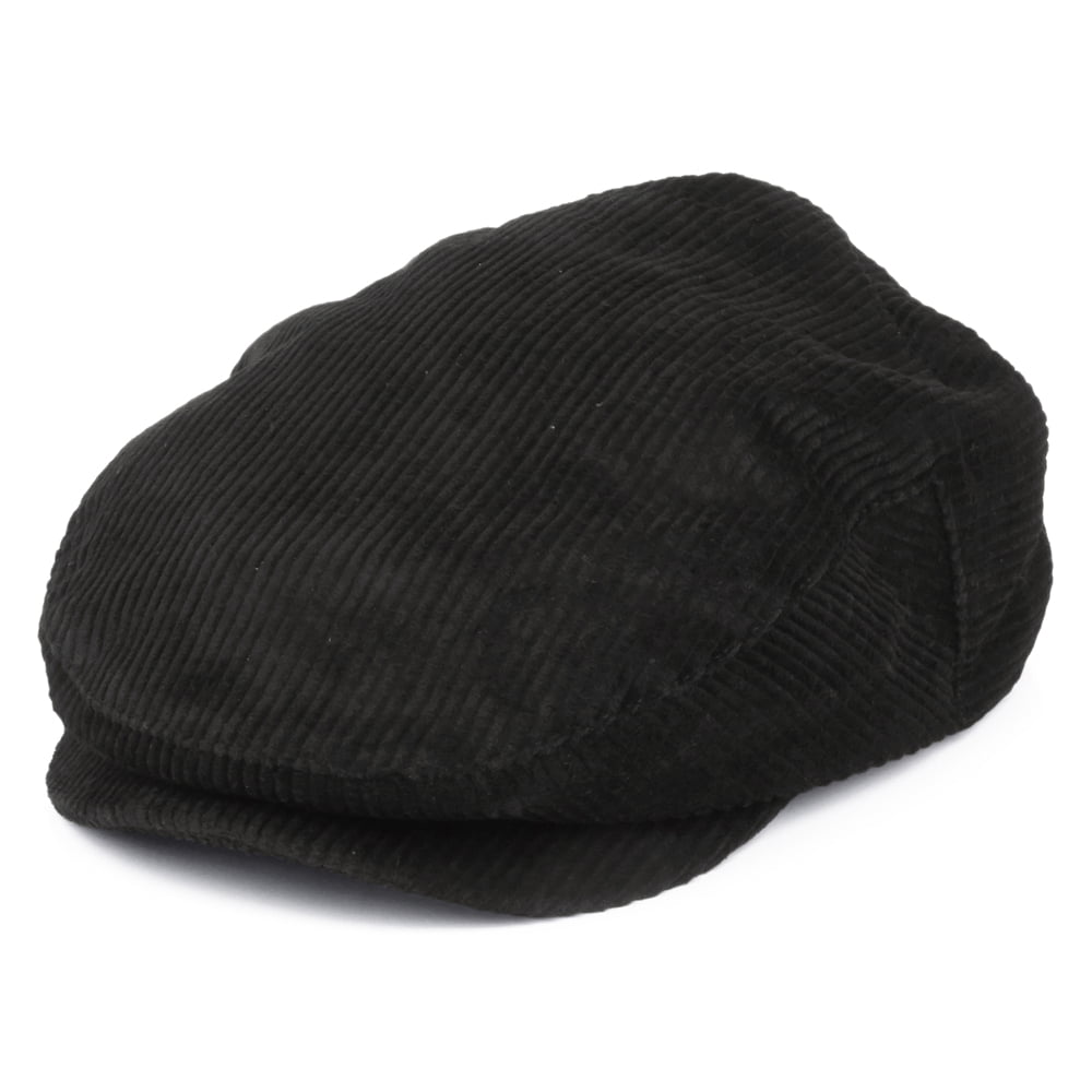Casquette Plate en Velours Côtelé Hooligan noir BRIXTON