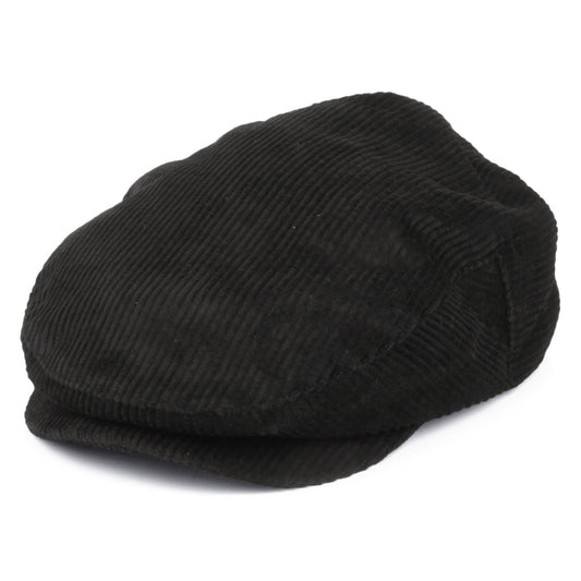 Casquette Plate en Velours Côtelé Hooligan noir BRIXTON