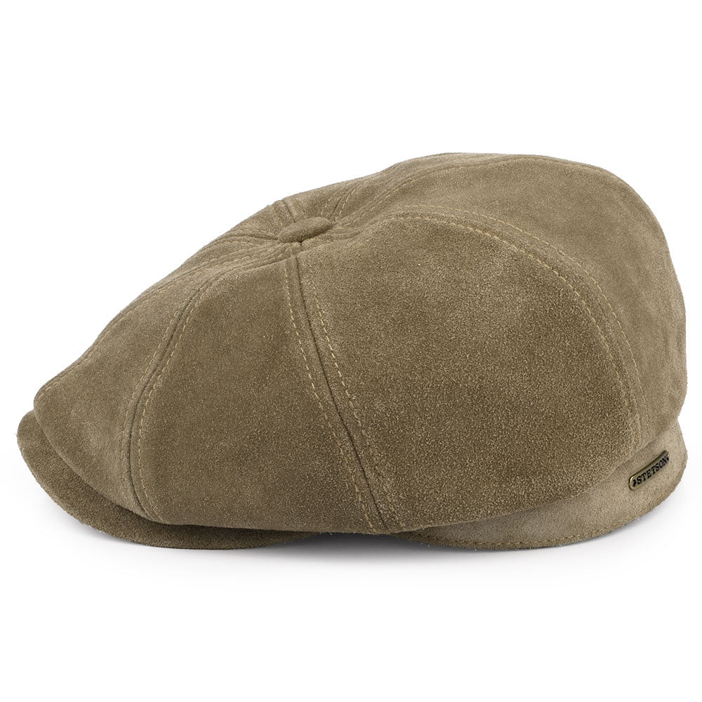 Casquette Gavroche en Daim marron clair STETSON