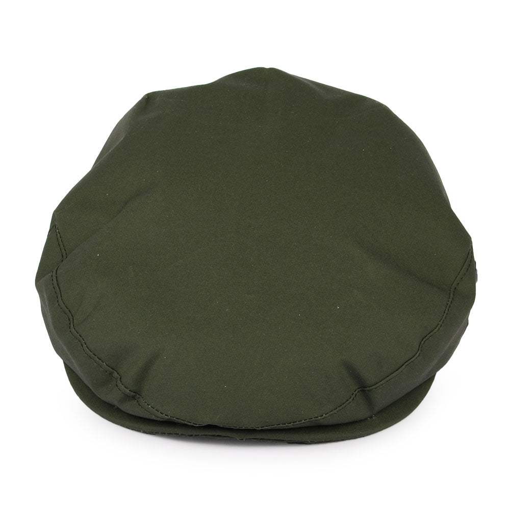 Casquette Plate en Coton Ciré Millerain olive CITY SPORT