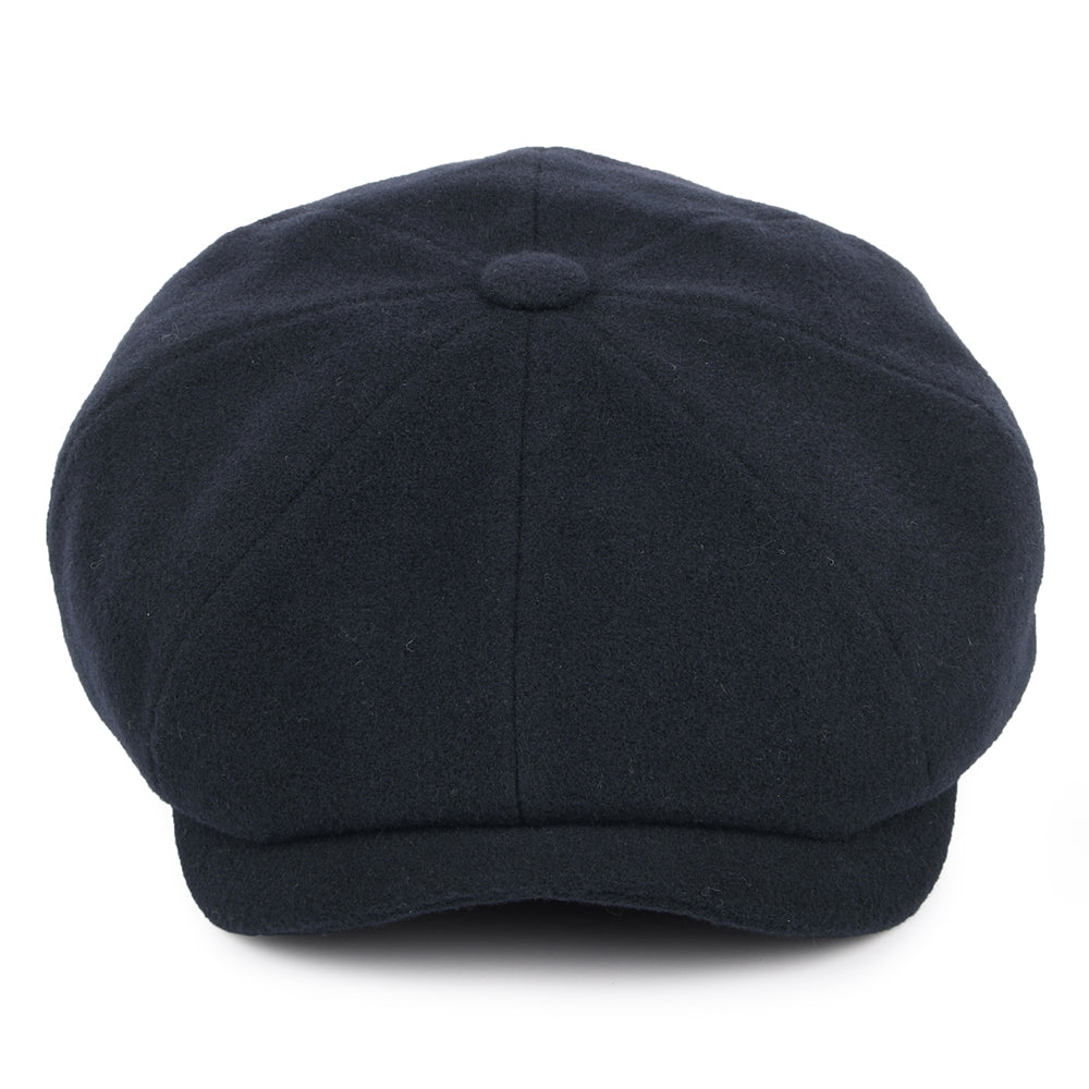Casquette Gavroche en Laine et Cachemire Hatteras bleu marine STETSON