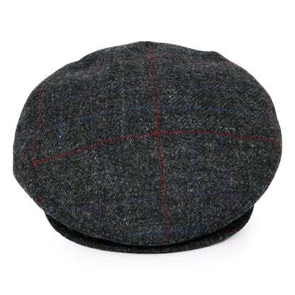 Casquette Plate à Carreaux Lord anthracite BAILEY