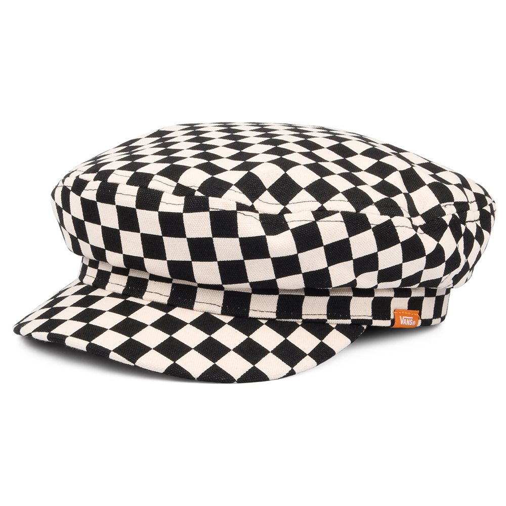 Casquette Gavroche Femme à Motif en Damier Utility noir-blanc VANS