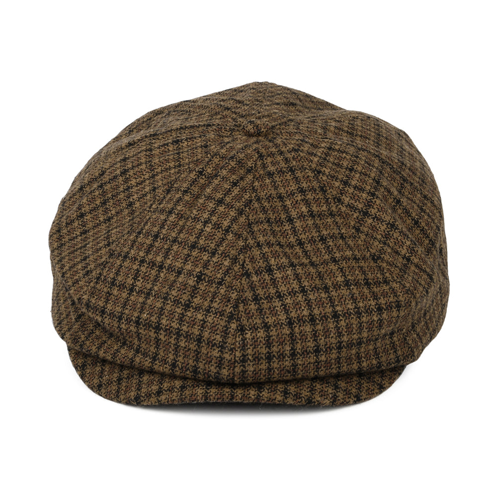 Casquette Gavroche Pied-de-Poule Brood caramel-noir BRIXTON