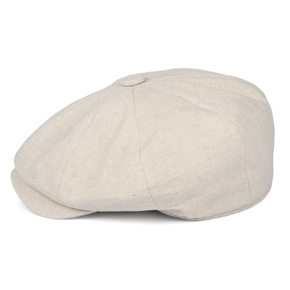 Casquette Gavroche en Lin Épais Alfie crème CHRISTYS