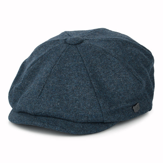 Casquette Gavroche en Melton Alfie bleu FAILSWORTH