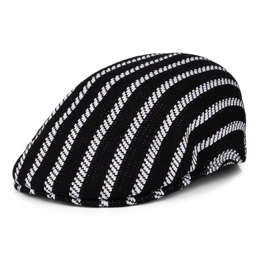 Casquette Plate Twist Stripe 504 noir-blanc KANGOL