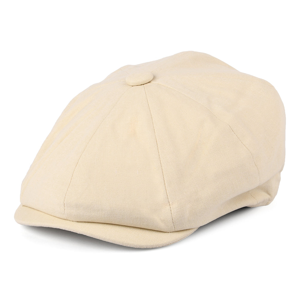 Casquette Gavroche à 8 Pans en Coton et Lin babeurre CHRISTYS