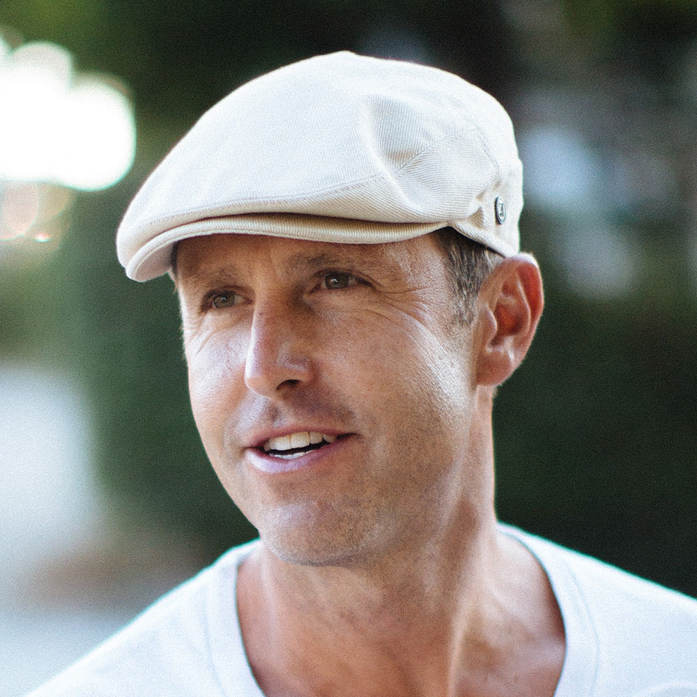 Casquette Plate en Coton beige JAXON & JAMES