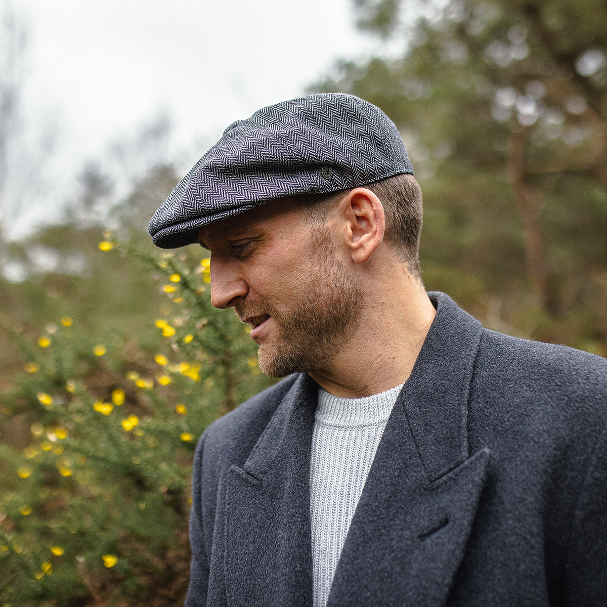 Casquette Gavroche à Chevrons gris JAXON & JAMES