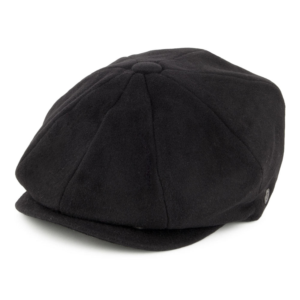 Casquette Gavroche en Pure Laine Harlem noir JAXON & JAMES
