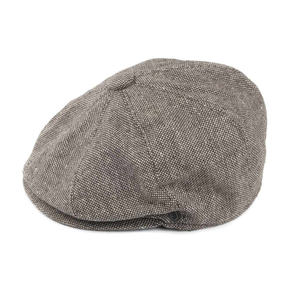 Casquette Gavroche en Tweed Chiné marron JAXON & JAMES